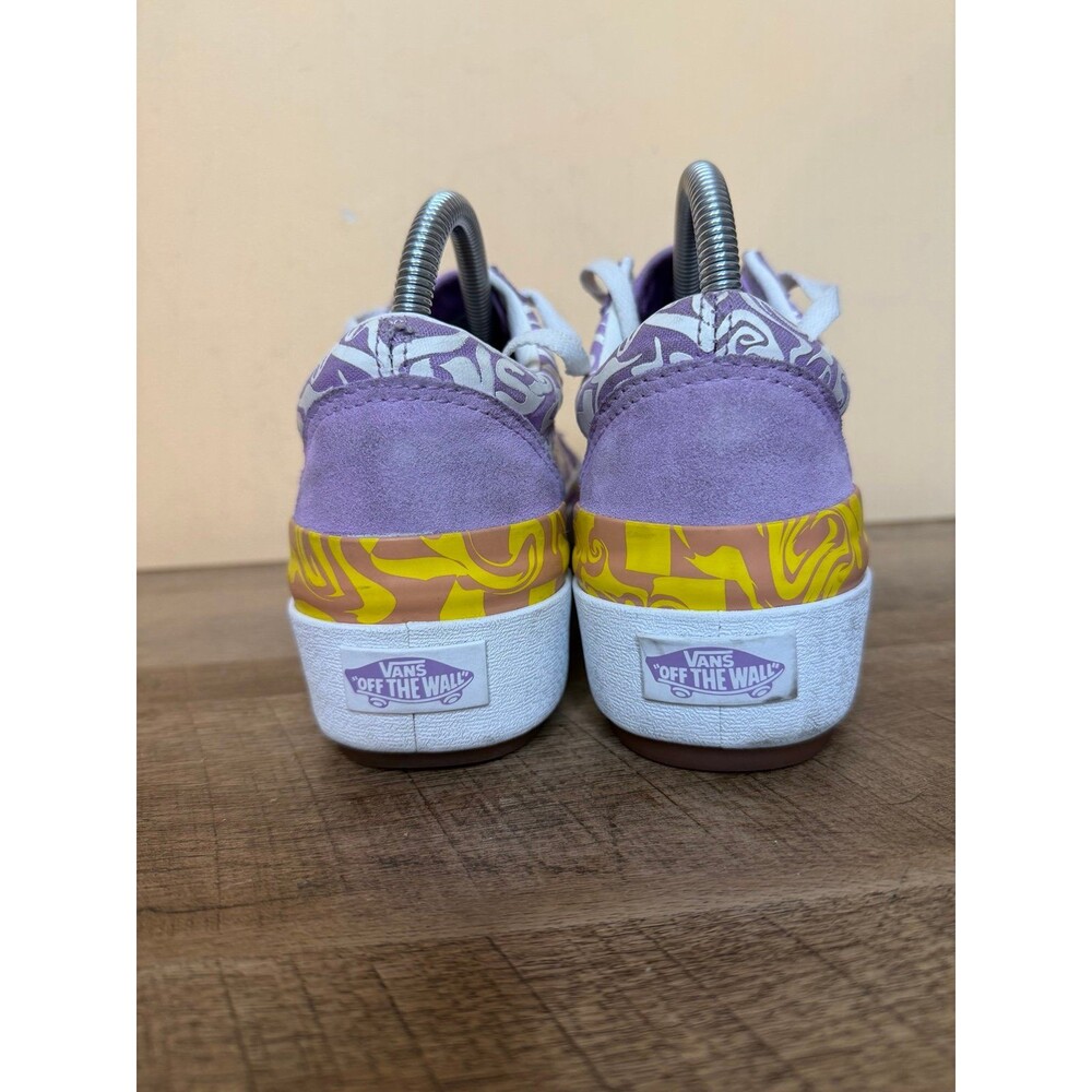 Vans Old Skool Stacked Wavy Days Platform Shoes Purple Size 8.5 Womens - Picture 2 of 9